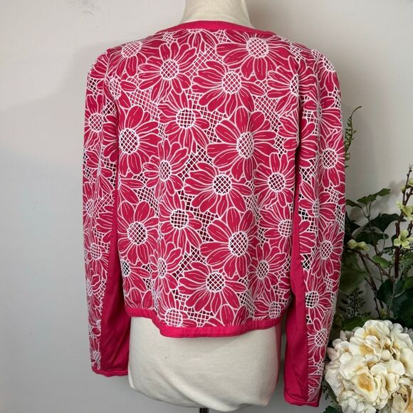 Dolan Left Coast Linen Floral Jacket in Pink | NWT New | Anthropologie | Large - Picture 8 of 13